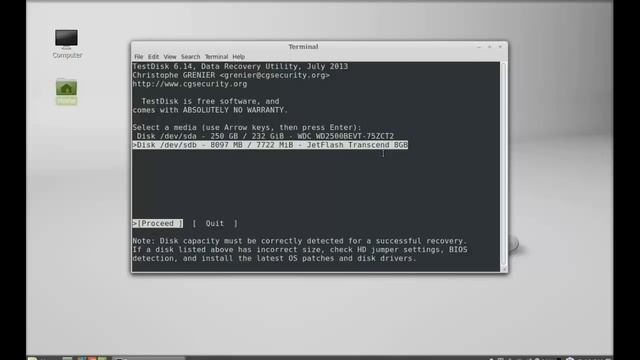 TestDisk - Partition Scanner & Data Recovery Utility for Linux Mint (Ubuntu) смотреть онлайн