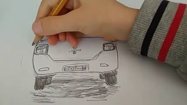 Рисую Renault Logan. смотреть онлайн