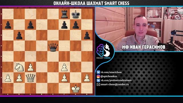 Тактические приемы в шахматах / Защита от Связки / Школа шахмат Smart Chess / FM Иван Герасимов смотреть онлайн