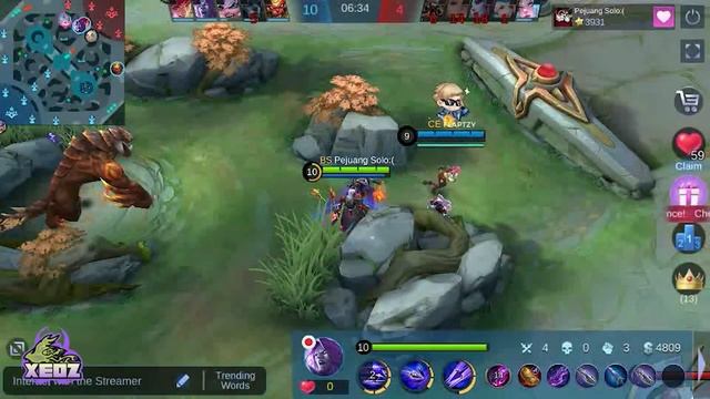 Moskov TOP global | godlike | pejuang solo | gameplay | Mobile Legend смотреть онлайн