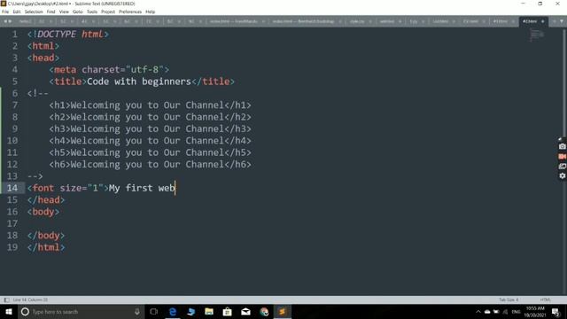 Html tutorial.(Title, heading fonts,bg-color, comment tag...)-2 #html #code #begginers #support смотреть онлайн