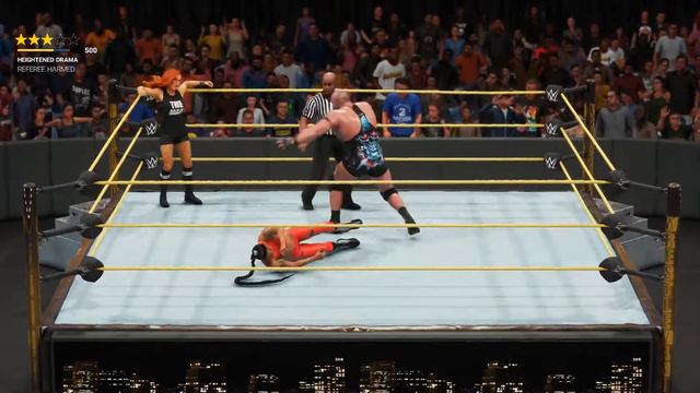 WWE SummerSlam - Ryback vs Bianca Blair & Becky Lynch - WWE2K19 HandiCap Match смотреть онлайн