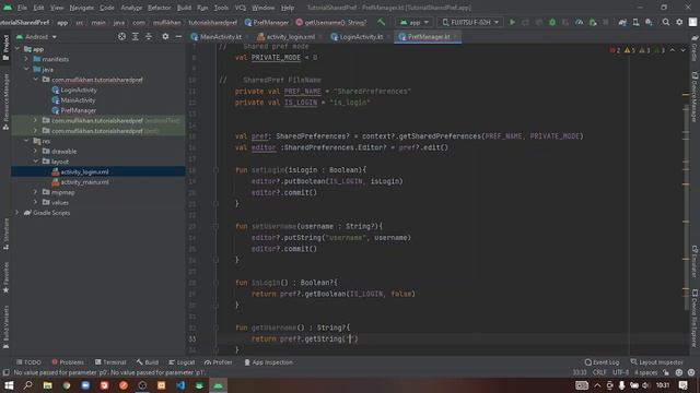 Shared Preferences Login & Logout session Kotlin Android Studio смотреть онлайн