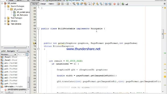 Bill Receipt Print In Java смотреть онлайн