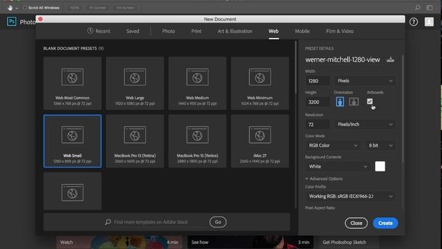 08 Photoshop Web Mockup - Setting up PSD Document смотреть онлайн