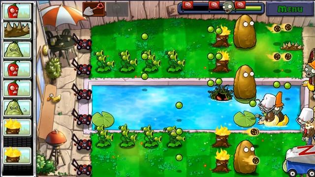 РАСТЕНИЯ против ЗОМБИ или PLANTS vs ZOMBIES. Серия 16. Водоросли и Стеноорех на страже смотреть онлайн