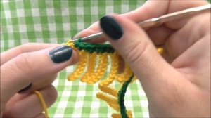 Вязаный цветок одуванчик. Мастер-класс.