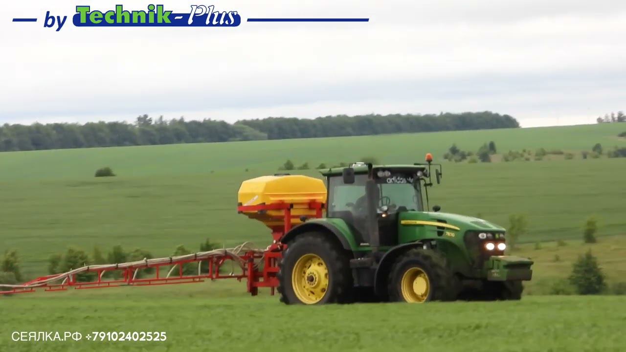 Сеялка на опрыскиватели Technik plus TurboJet Super Штанговый Разбрасыватель удобрений смотреть онлайн