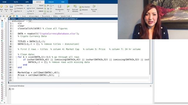 MATLAB: Import, Clean, Sort, and Plot Excel file data (cryptocurrency data) смотреть онлайн