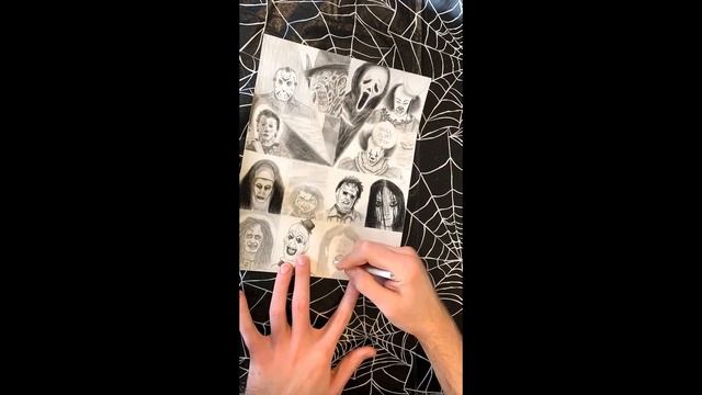 PART 12 of 13 Days of Horror Drawings | Angela Baker Sleepaway Camp смотреть онлайн