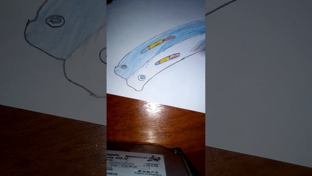 рисую нож бабочку за 6 минут. смотреть онлайн