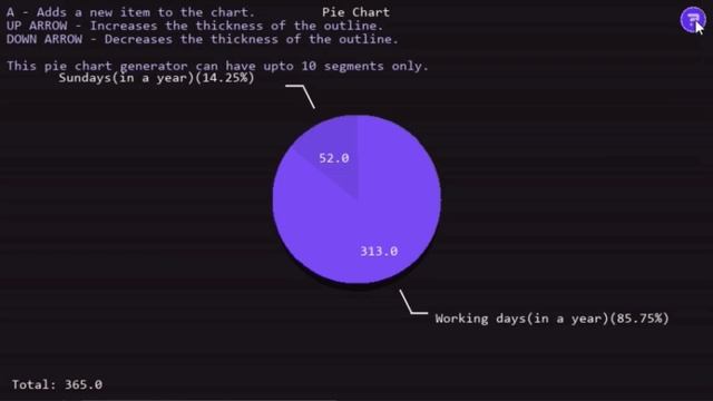 Pie Chart generator in Python (Pygame) смотреть онлайн