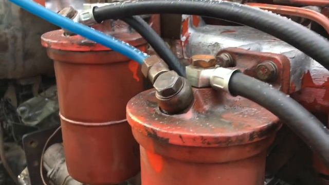 ЛТЗ-155.3_замена воздушного коллектора. Двигатель Д-442-47. смотреть онлайн