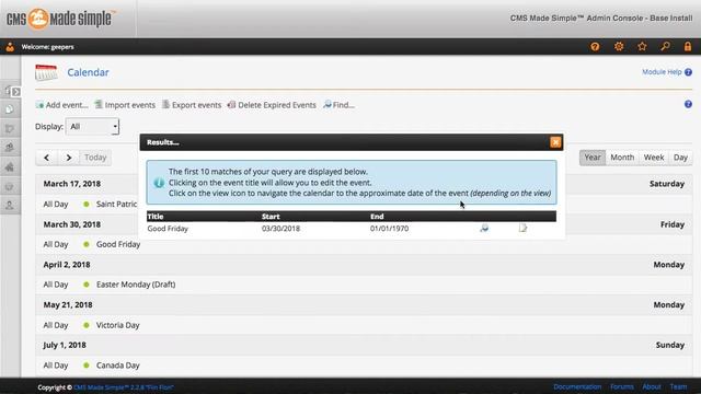 CGCalendar v2.5.1 - Overview смотреть онлайн
