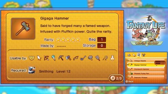 Fantasy Life - Origin Island :: # 59 :: Legendary Blacksmith!! смотреть онлайн