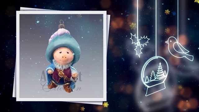 Ёлочные игрушки ручной работы. Символ года 2019 смотреть онлайн