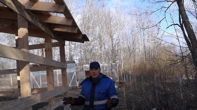 Закончил монтаж кровли из профнастила. 108 кв.м за один день.[Жизнь в деревне] смотреть онлайн