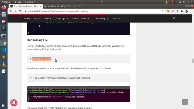 Learn Laravel 8 Beginners Tutorial #91 Concept of Factory, Tinker & Pagination in Laravel 8 смотреть онлайн