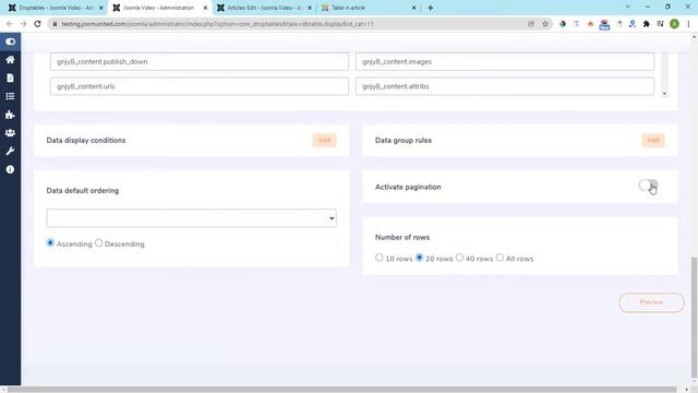 Droptables: Joomla Tables from Database смотреть онлайн