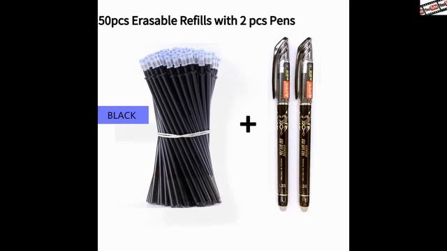 2 + 50 шт/#набор 0,5 мм #синие #Черные #чернила #гелевая #ручка #стержень #со #стираемыми #чернилам смотреть онлайн