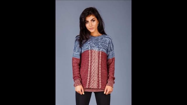 Свитер из Меланжевой Пряжи Спицами - 2019 / Knit Yarn Sweater / Strickpullover смотреть онлайн