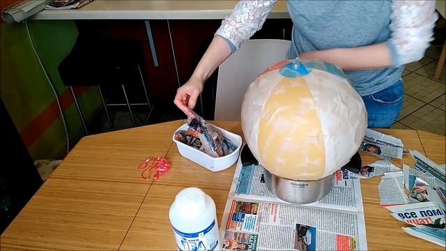 ПИНЬЯТА Шар. DIY Pinata. Основа для пиньяты своими руками смотреть онлайн