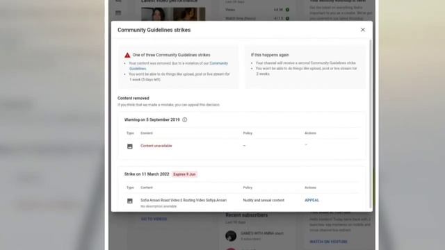 Too Many Strikes Due To Community Guidelines Strikes you Cannot Upload Video Problem Fix 2022 смотреть онлайн