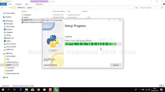 pasos para instalar Python 3.7.0 смотреть онлайн