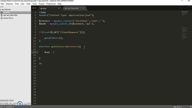 How to Create API with PHP Part 2- Creating Server side File смотреть онлайн