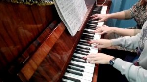 Ю. Весняк, Адажио, игра на фортепиано в 4 руки, детская школа искусств