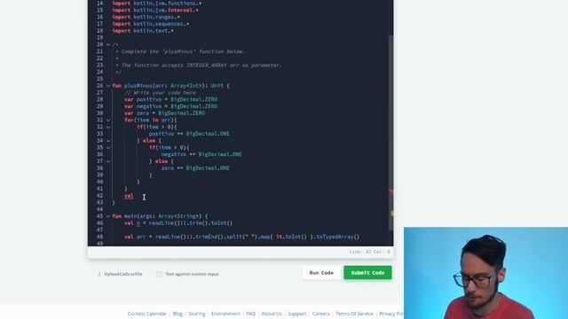 Desafio HackerRank Kotlin #3 - Plus Minus смотреть онлайн