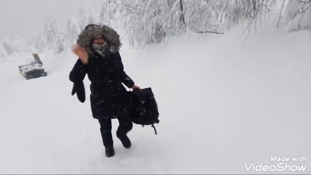 гора ПОЛЮД / Красновишерск / Пермский край / подъем на снегоходе смотреть онлайн