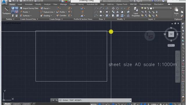 Auto CAD Sheet Size Setting With Scale in Matric System смотреть онлайн