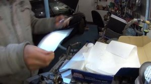 Опель Омега тюнинг фар, установка BI-LED линз