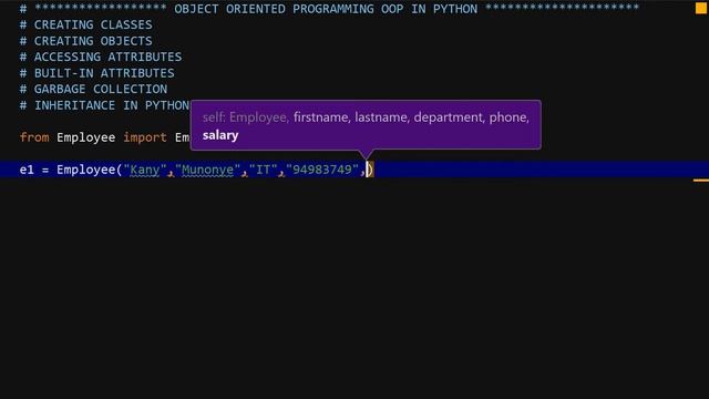 Object Oriented Programming in Python Tutorial 2 Creating an Object смотреть онлайн