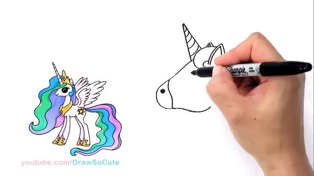 How to Draw a Unicorn Emoji Easy смотреть онлайн