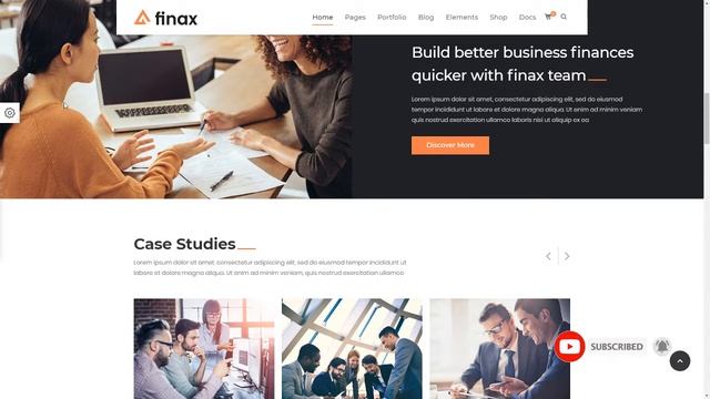 Finax Responsive Business Consulting WordPress Theme Jerrod Sequ смотреть онлайн