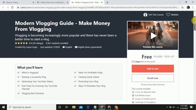 Free Udemy Course | Learn Machine Learning,Python,C Programming,Vlogging |Courses with Certificatio смотреть онлайн