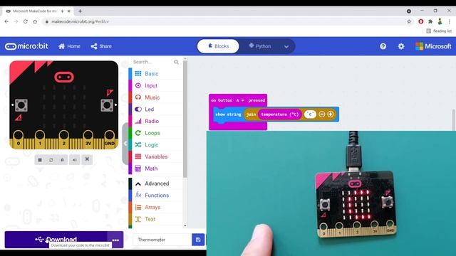 Thermometer - - BBC Micro:bit Projects 2021 + ( Python Programming) смотреть онлайн