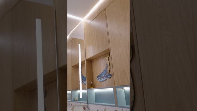 Стильный дизайн ванной комнаты.