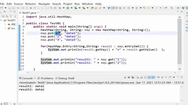 Basic Java remove key HashMap смотреть онлайн