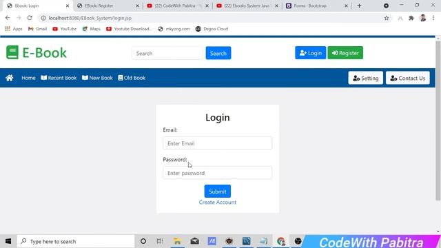 #2 Ebook Java Web Project | Register & login Page Design|Advance Java Web Project using Servlet JSP смотреть онлайн