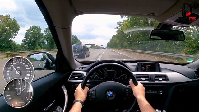 BMW 320d GT F34 - TOP SPEED DRIVE ON GERMAN AUTOBAHN - POV