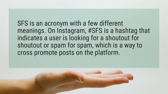 What does SFS mean in texting? смотреть онлайн