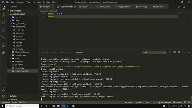 Adding Virtual Environment to our Django Blog | Django Tutorial #33 смотреть онлайн