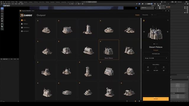 Environment demo Concept art using BLENDER смотреть онлайн