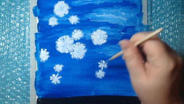 Как нарисовать РОМАШКИ (How to paint DAISIES) - Рисование для начинающих (Painting for beginners) смотреть онлайн