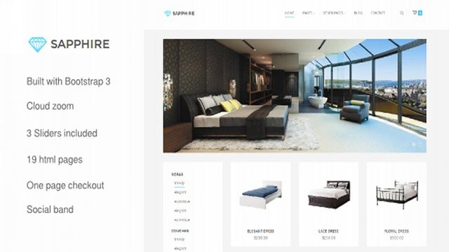 Sapphire - Bootstrap 3 eCommerce Template | Themeforest Website Templates and Themes смотреть онлайн