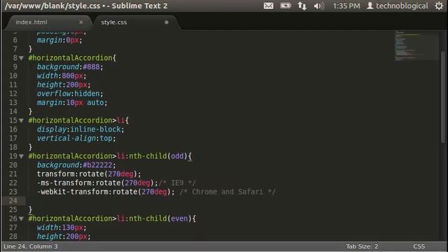Horizontal jQuery Accordion смотреть онлайн