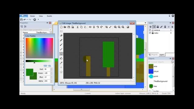 Урок 2. Construct 2 . Динамическое изменение текста, паралакс. смотреть онлайн